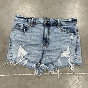 Daze Denim Tough Love Troublemaker Distressed High Rise Shorts Size 29